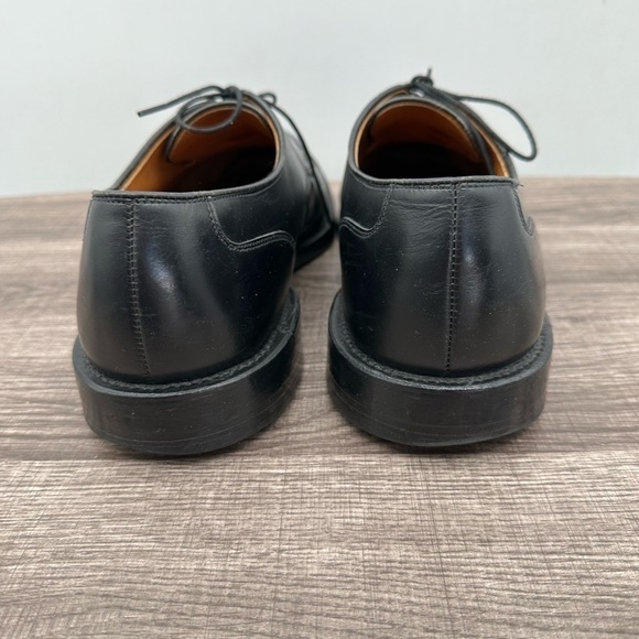 ALLEN EDMONDS Black leather men\'s oxford Lace up hand crafted dress shoe.  12D main image 5